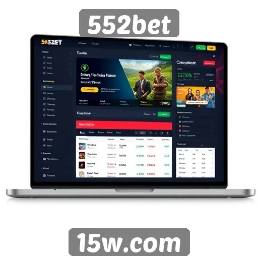 Análise da interface de usuário do site 552bet